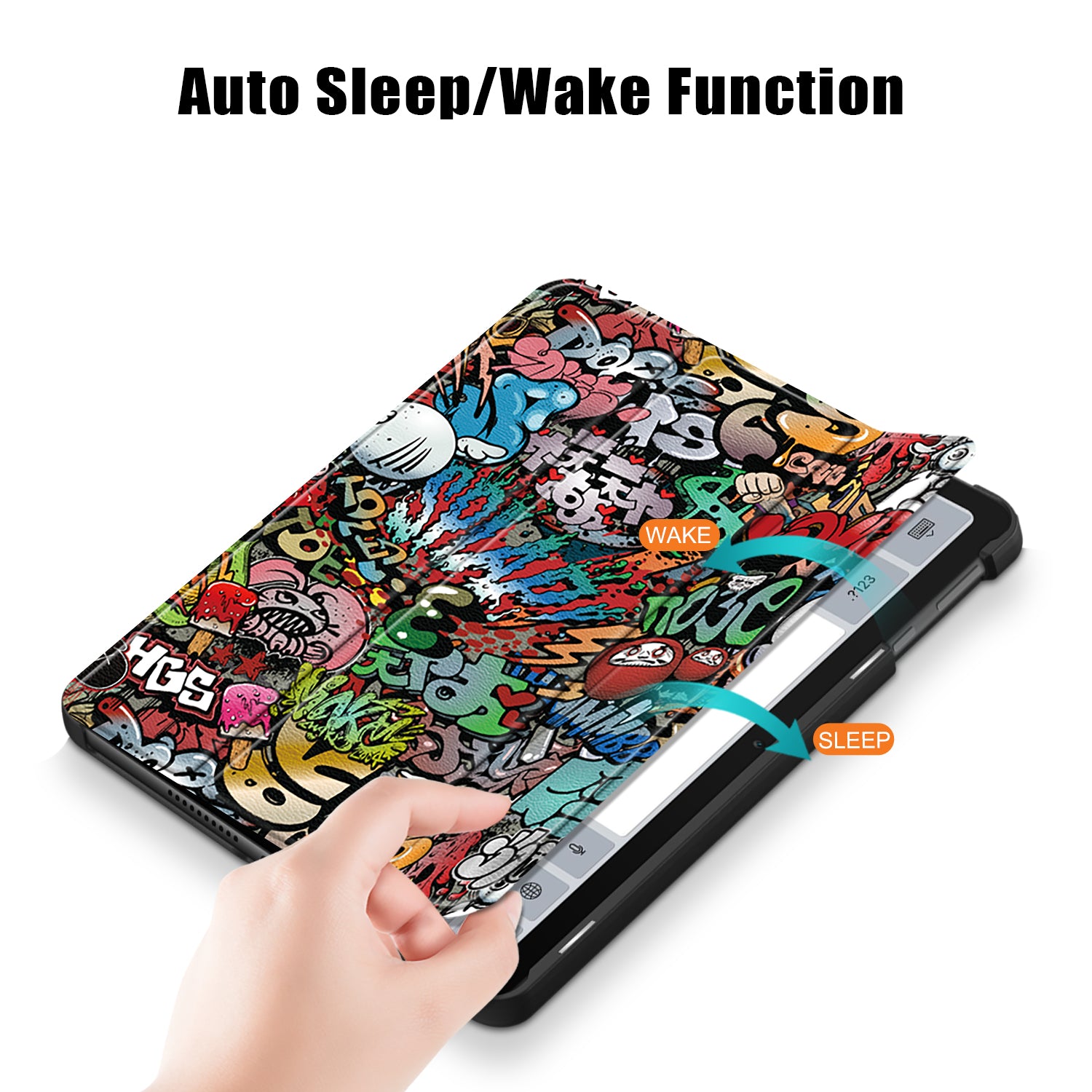 PU Leather Case for Huawei MatePad SE 10.4-inch Pattern Printing Tri-fold Stand Tablet Cover PU Leather Case for Huawei MatePad SE 10.4-inch Pattern Printing Tri-fold Stand Tablet Cover